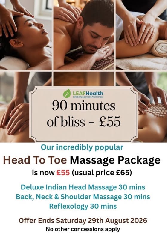 LEAF Health Massage package